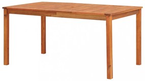 tömör akácfa kerti asztal 150 x 90 x 74 cm