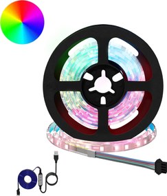 vidaXL LED szalag 12 pcs Fekete és Átlátszó 1000 mm Réz és műanyag