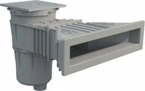 Superskimmer 17,5 l sárgaréz betétekkel világosszürke