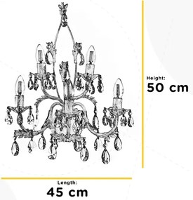 ONLI - Fali lámpa TERESA 5xE14/6W/230V fehér