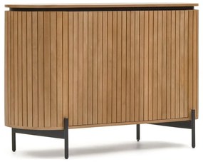 Natúr színű mangófa alacsony komód 120x80 cm Licia – Kave Home
