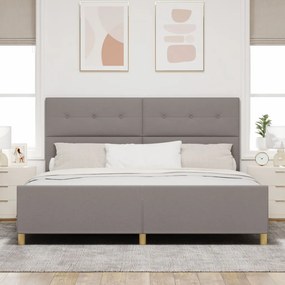 Taupe Ágykeret 200x200 cm Szövet