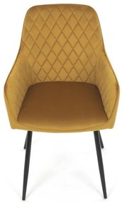 Sárga Bársony Étkezőszék. DCH-215 YEL4