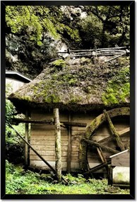 Poszterek keretben 40x60 Vízimalom nádtetővel