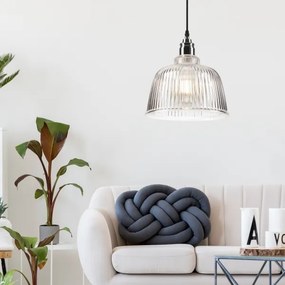 Csillár zsinóron ASTA 1xE27/60W/230V fényes króm