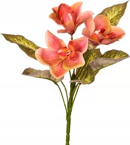 Orchidea szilikon csokor bordó művirágok nád kompozíció