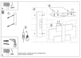 Sollux SL.0350 - Fali lámpa CELIA 2xG9/40W/230V króm/fehér