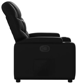 fekete műbőr relaxfotel