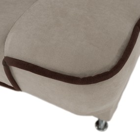 Kinyitható dívány, bézs/barna, PERSI