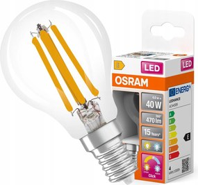 Led izzó P45 E14 4W 40W 470lm 2700-4000K Cct Relax and Active Osram