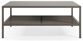 Szürke fém dohányzóasztal 60x100 cm Fayna – Marckeric