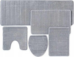 Memória szőnyeg csúszásgátló fürdőszoba szőnyeg szett 5db-os