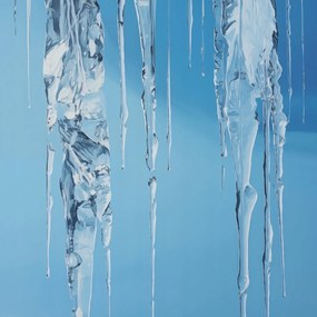 Poszter 30x30cm Kristály jégcsapok