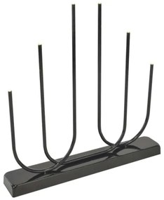 LED karácsonyi gyertyatartó 6xLED/2xAA fekete