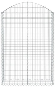 íves horganyzott vas gabion kosár 100x30x140/160 cm