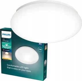 Mennyezeti lámpa Falra szerelhető Led lámpa 17W 2700K Fehér 32cm Moire Philips