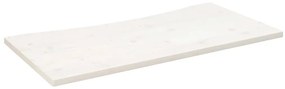 fehér tömör fenyőfa asztallap 110 x 60 x 2,5 cm