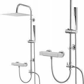 Zuhanyszett Zuhanyfej Csaptelep Nagy Esőztetővel 30CM