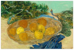 Kép - Vincent van Gogh, Still Life of  Oranges and Lemons with  Blue Gloves, reprodukciók (90x60 cm)