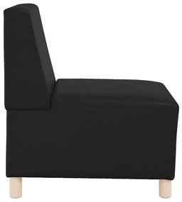 fekete műbőr kanapéfotel 55 cm