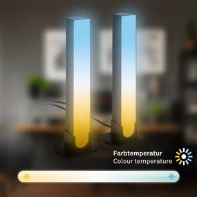 Brilo - KÉSZLET 2x LED RGBIC Dimmelhető asztali lámpa LED/12W/230V 3000-6500K Wi-Fi Tuya