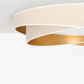 BRILAGI- LED mennyezeti lámpa VELVET TWIST LED/24W/230V 4000K Ø 55 cm fehér/arany