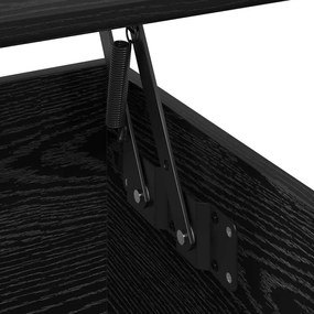 vidaXL Dohányzóasztal Musta tammi 90 x 44.5 x 45 cm Faanyag