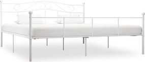 vidaXL fehér fém ágykeret 180 x 200 cm