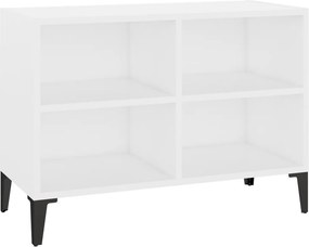 vidaXL fehér TV-szekrény fémlábakkal 69,5 x 30 x 50 cm