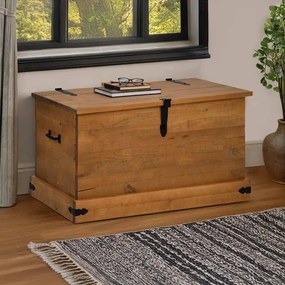 tömör fenyőfa HALDEN tárolószekrény 91x48x47 cm