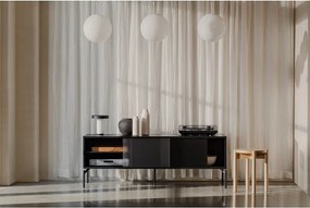 Fekete TV-állvány 160x60x42 cm Met – noo.ma