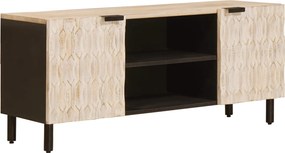 vidaXL TV szekrény polcokkal Fehér mosott felület 105 x 33 x 46 cm