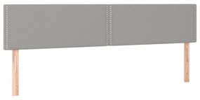 világosszürke szövet LED-es fejtámla 160x5x78/88 cm