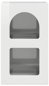 vidaXL Éjjeli asztal 2 pcs Magas Fényű Fehér 29.5 x 35 x 50 cm Faanyag