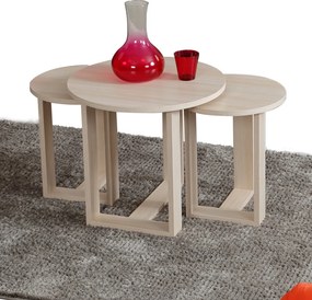 Mira dohányzóasztal, tölgy, 52 cm