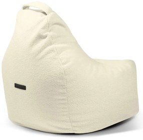 Krémszínű buklé babzsákfotel Play Amuse – SLOWDOWN