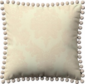 Párnahuzat 45x45 akantusz levelek ekrü háttérrel