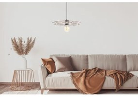 Csillár zsinóron FALCO 1xE27/60W/230V átm. 40 cm bézs