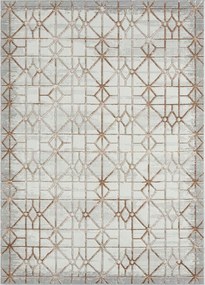 Nappali szőnyeg 160x220cm,plüss haj,krém bézs boho minta