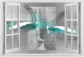 Poszterek 120x80 Angyalok a hálószobába Türkiz