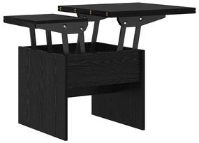 vidaXL Dohányzóasztal Fekete tölgy 55 x 54,5 x 45 cm Faanyag