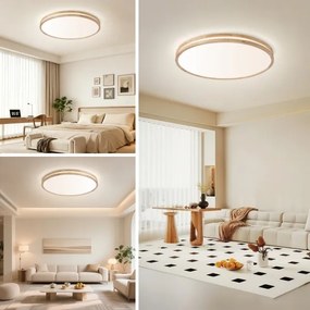 BRILAGI - Dimmelhető LED lámpatest MOLINA LED/100W/230V 3000-6000K tölgy átm. 80 cm +DO