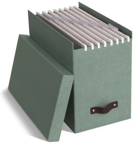 Zöld karton rendszerező dokumentumokhoz Johan Canvas Paper Laminate – Bigso