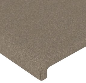 tópszínű szövet LED-es fejtámla 147x16x118/128 cm