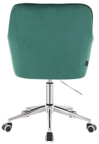 HR550K Sötétzöld modern velúr szék