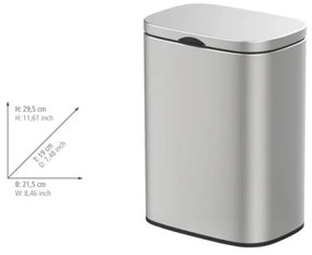 WENKO 25336100 - SARE kosár 21,5x29,5 cm ezüstszínű