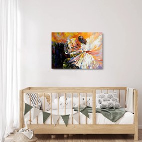 Kép - Egy nő zongorázása (üvegen) (70x50 cm)