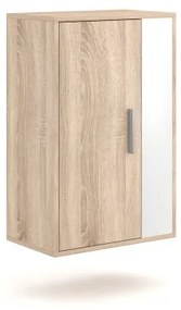 Nappali szekrénysor BRICK sonoma tölgy/fehér