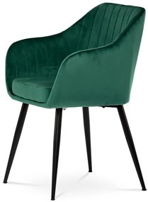 Zöld Bársony Étkezőszék. PIKA GRN4