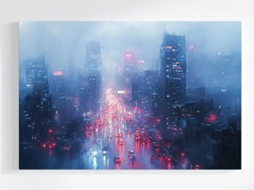 Vászonkép Canvas Város Metropolisz Felhőkarcolók Utca Kilátás 120x80